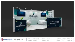 10x20 Inline booth design by Exhibit-Rentals